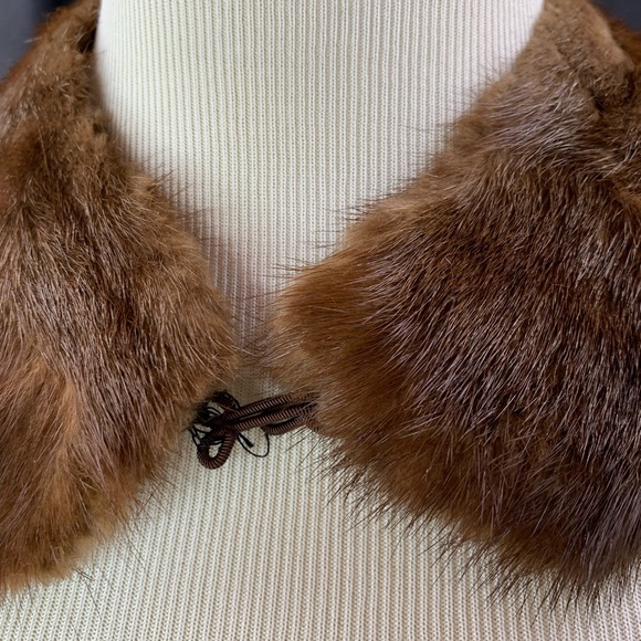 Vintage Genuine Real Fur Collar - Picture 3 of 4